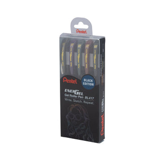 EnerGel BL417 BLACK SERIES - 5 PC SET MIX COLOUR