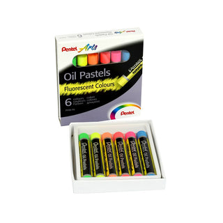 OIL PASTELS - FLUORESCENT COLOURS SET