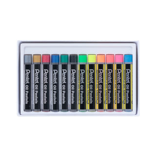 OIL PASTELS - METALLIC & FLUORESCENT COLOURS SET