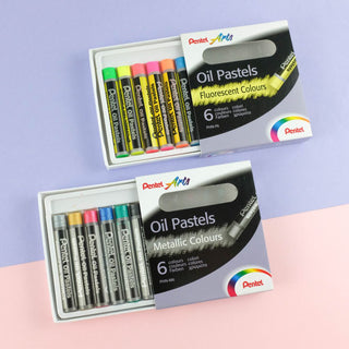 OIL PASTELS - FLUORESCENT COLOURS SET