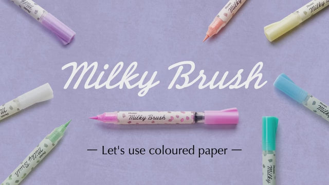 Milky Brush Short Coloured paper